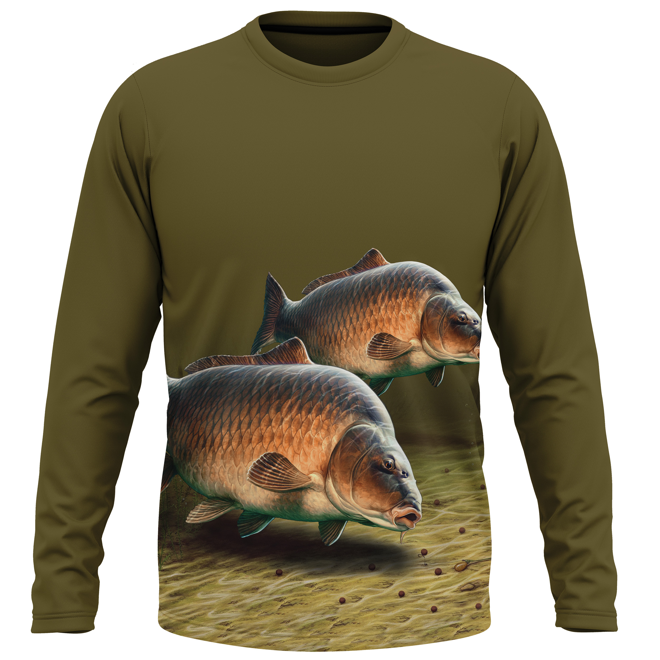 BLUZA CARP FISHING KAKI