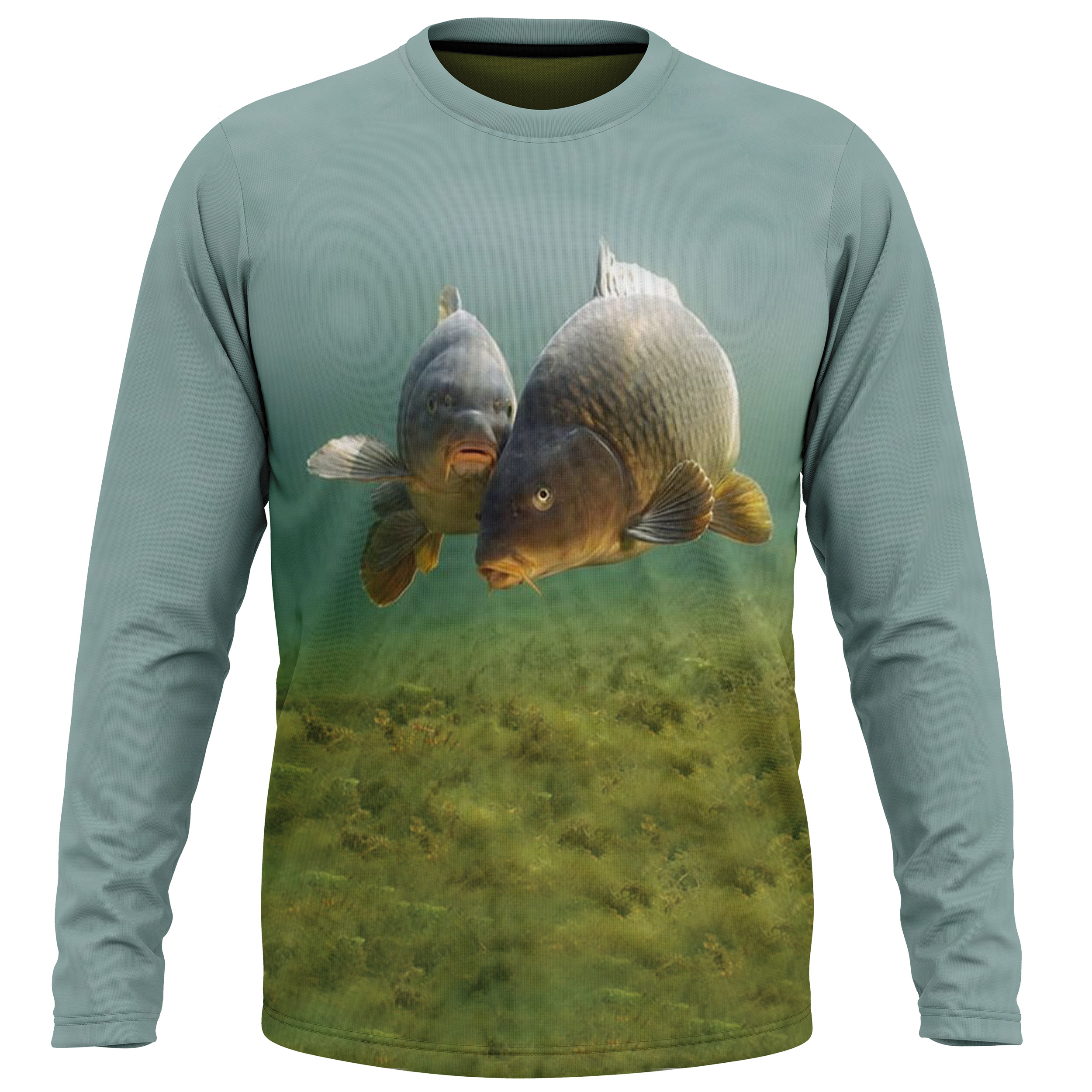 BLUZA PESCUIT CRAPI VERDE TURCOAZ