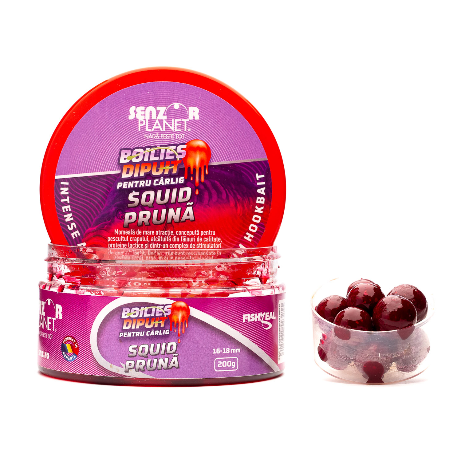 BOILIES&#x20;DIPUIT&#x20;PENTRU&#x20;CARLIG&#x20;SQUID&#x20;&amp;&#x20;PRUNA&#x20;16-18mm&#x20;200g