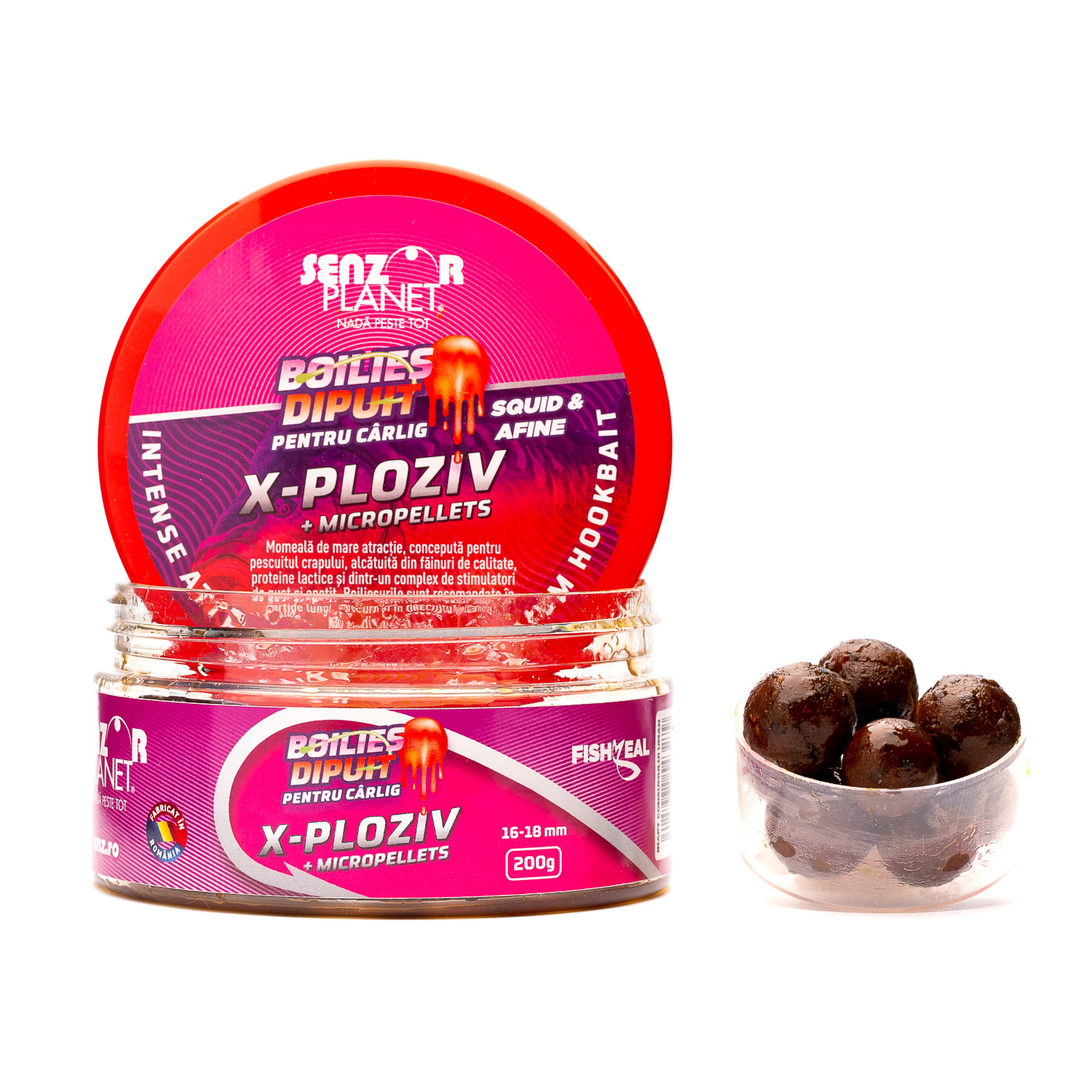 BOILIES&#x20;DIPUIT&#x20;PENTRU&#x20;CARLIG&#x20;X-PLOZIV&#x20;16-18mm&#x20;200g