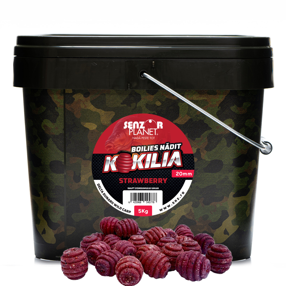 BOILIES KOKILIA STRAWBERRY (ROSU INCHIS) 20mm 5kg