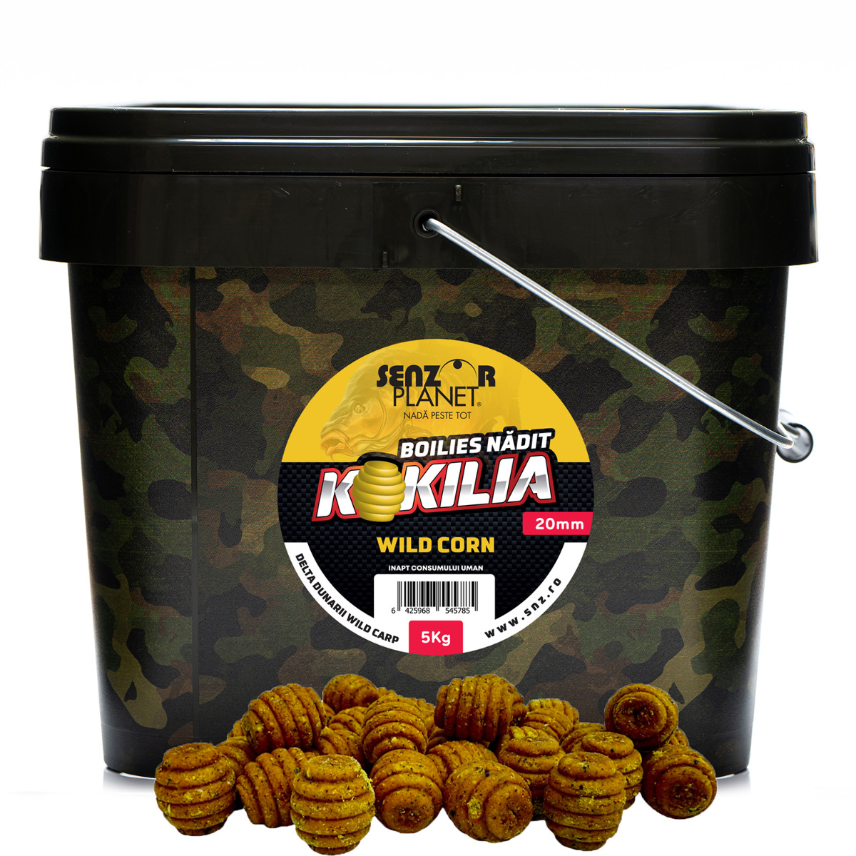 BOILIES KOKILIA WILD CORN (GALBEN) 20mm 5kg
