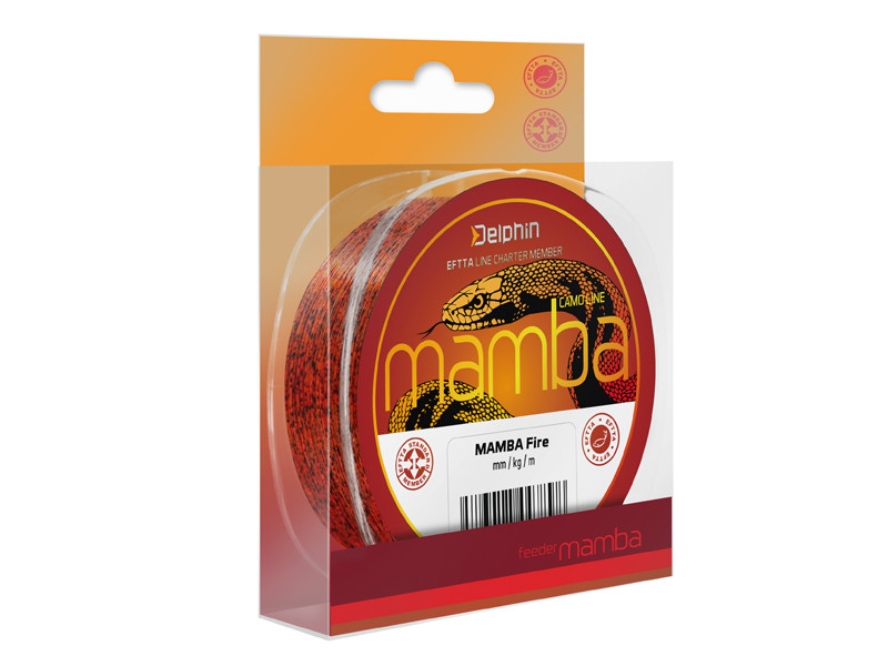 FIR MONOFILAMENT DELPHIN MAMBA FEEDER 3D, MULTICOLOR, 200m