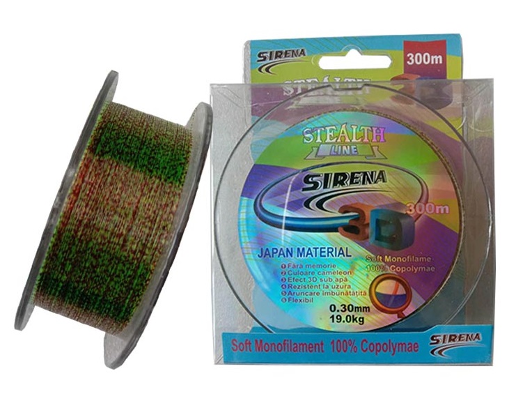 FIR MONOFILAMENT SIRENA STEALTH 3D, 300m