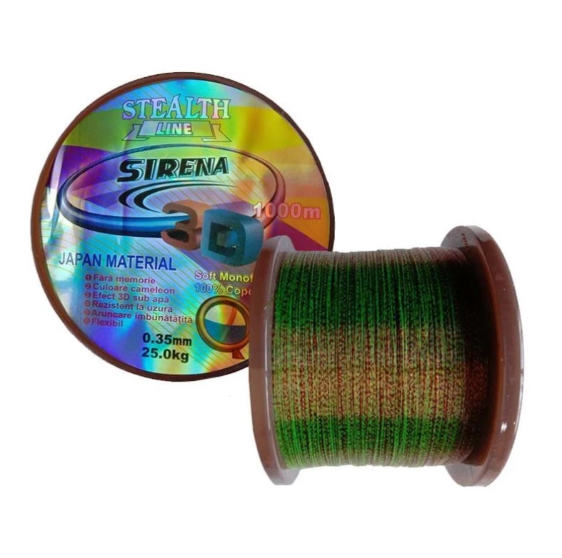 FIR MONOFILAMENT SIRENA STEALTH 3D, 1000m