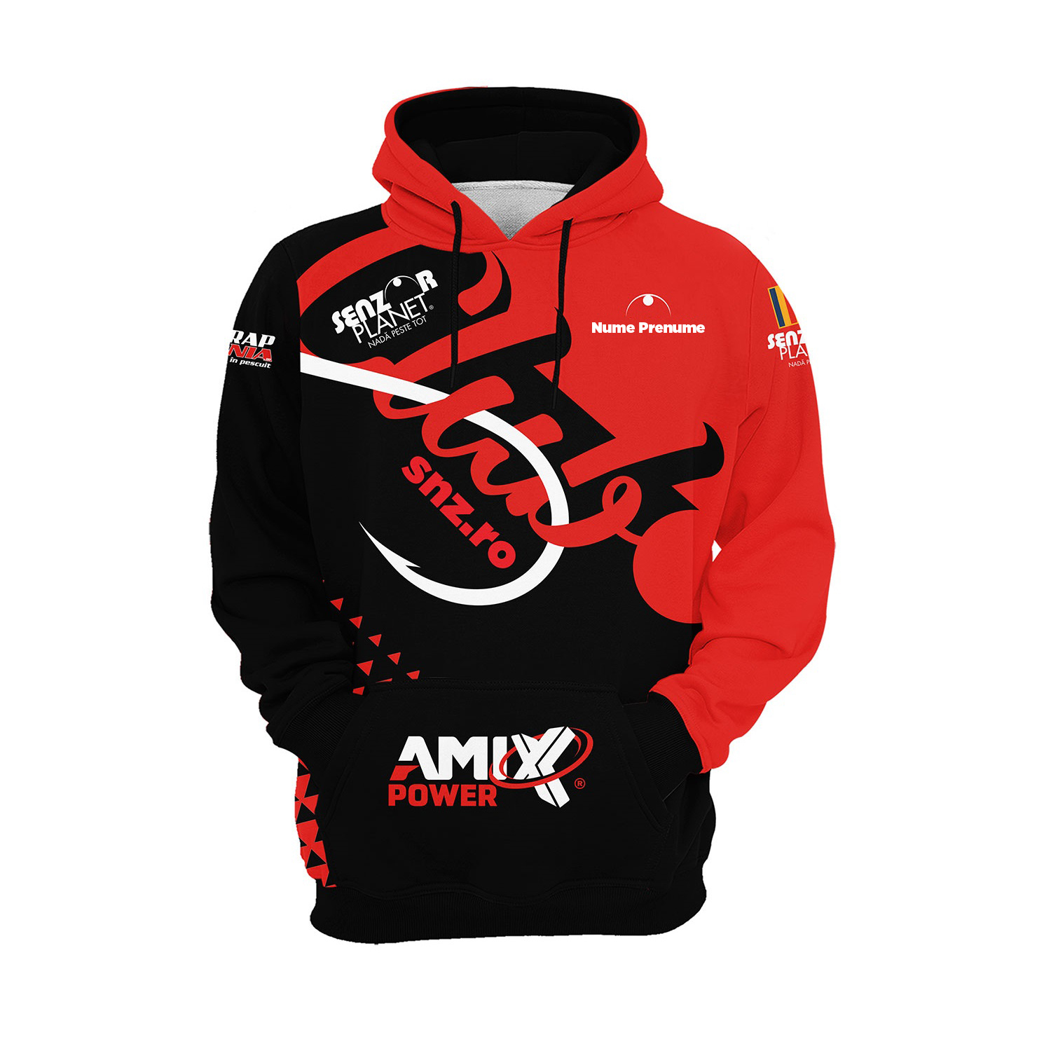 HANORAC PERSONALIZAT SENZOR CLUB ROSU-NEGRU