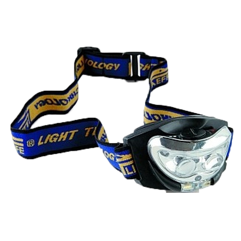 LANTERNA DE CAP LINEAEFFE, 2 LEDURI + 1HAL. ROSU