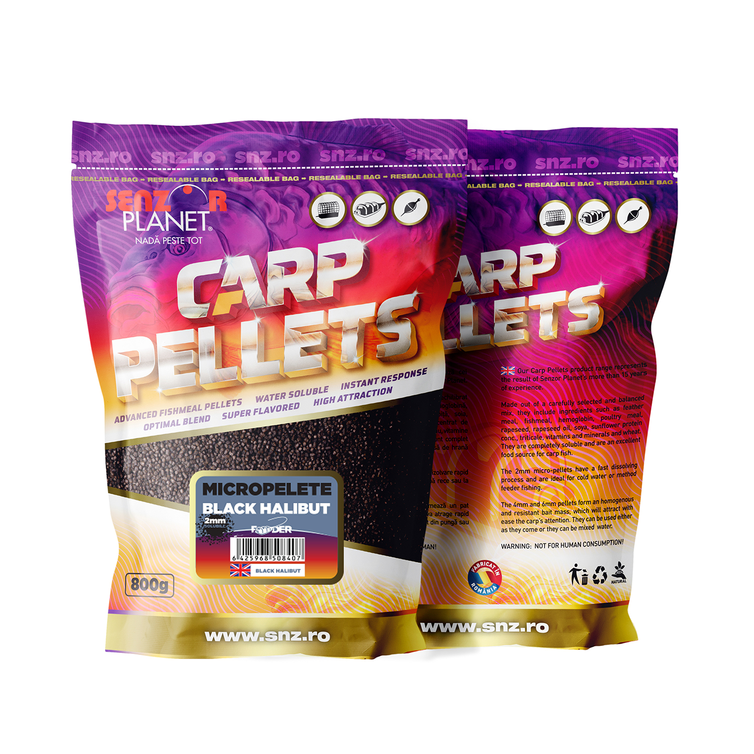 MICROPELETE&#x20;BLACK&#x20;HALIBUT&#x20;2mm&#x20;800g