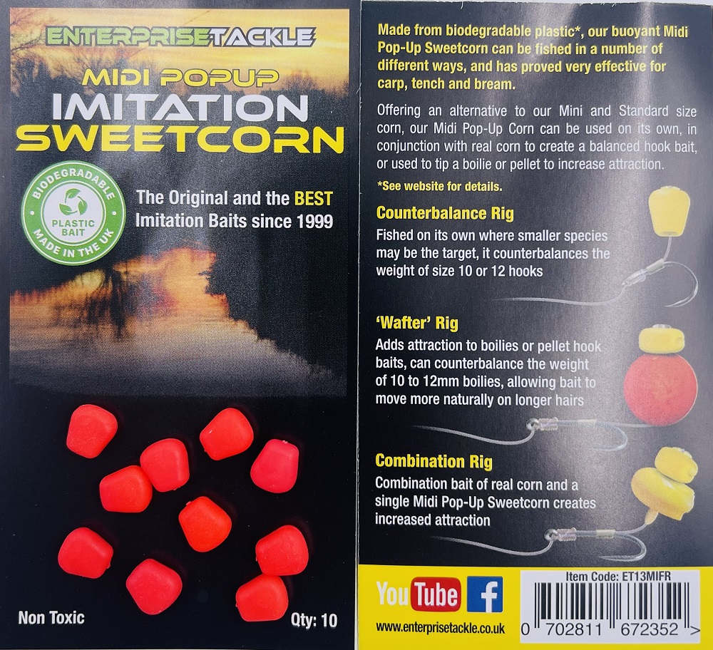 MIDI&#x20;POPUP&#x20;SWEETCORN&#x20;FLUORO&#x20;RED&#x20;10buc&#x20;