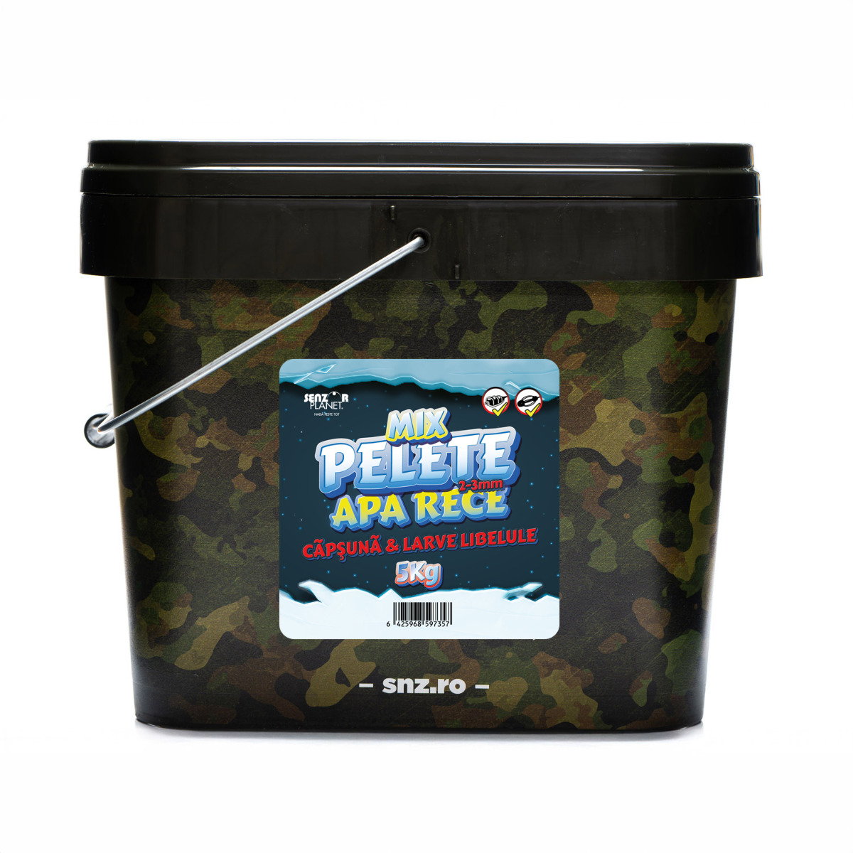 PELETE APA RECE CAPSUNA & LARVE LIBELULE 2-3mm 5kg