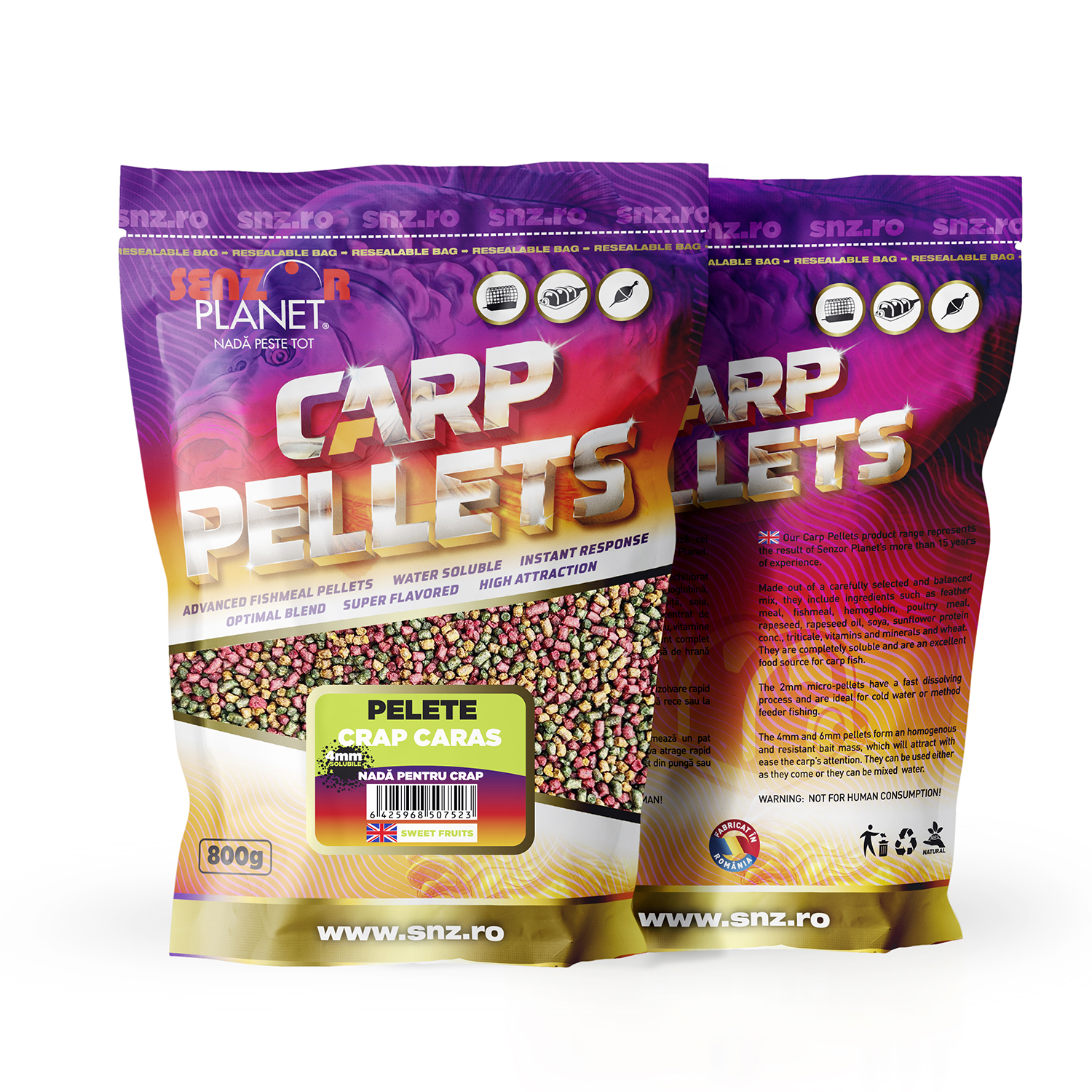 PELETE CRAP CARAS 4mm 800g