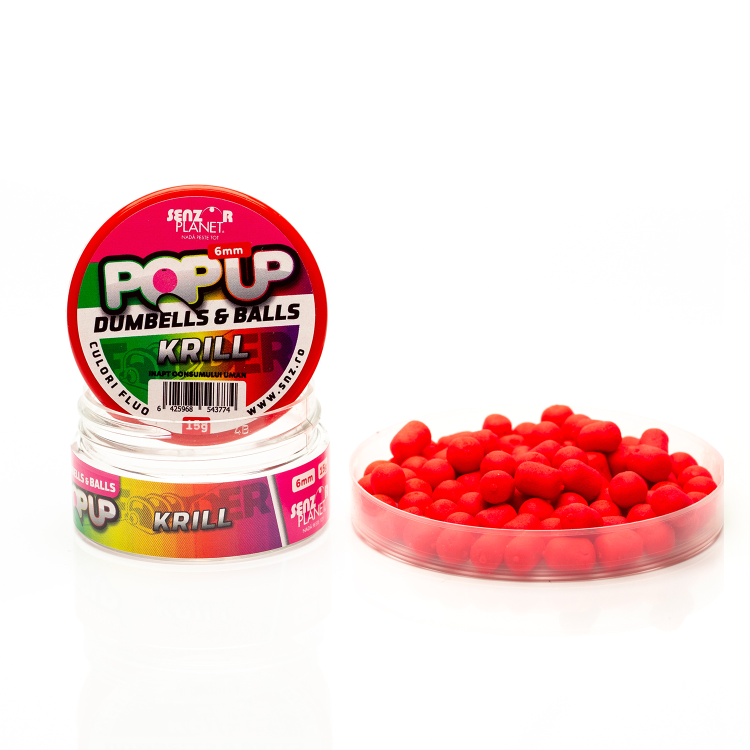 POP-UP&#x20;DUMBELLS&#x20;&amp;&#x20;BALLS&#x20;KRILL&#x20;6mm&#x20;15g