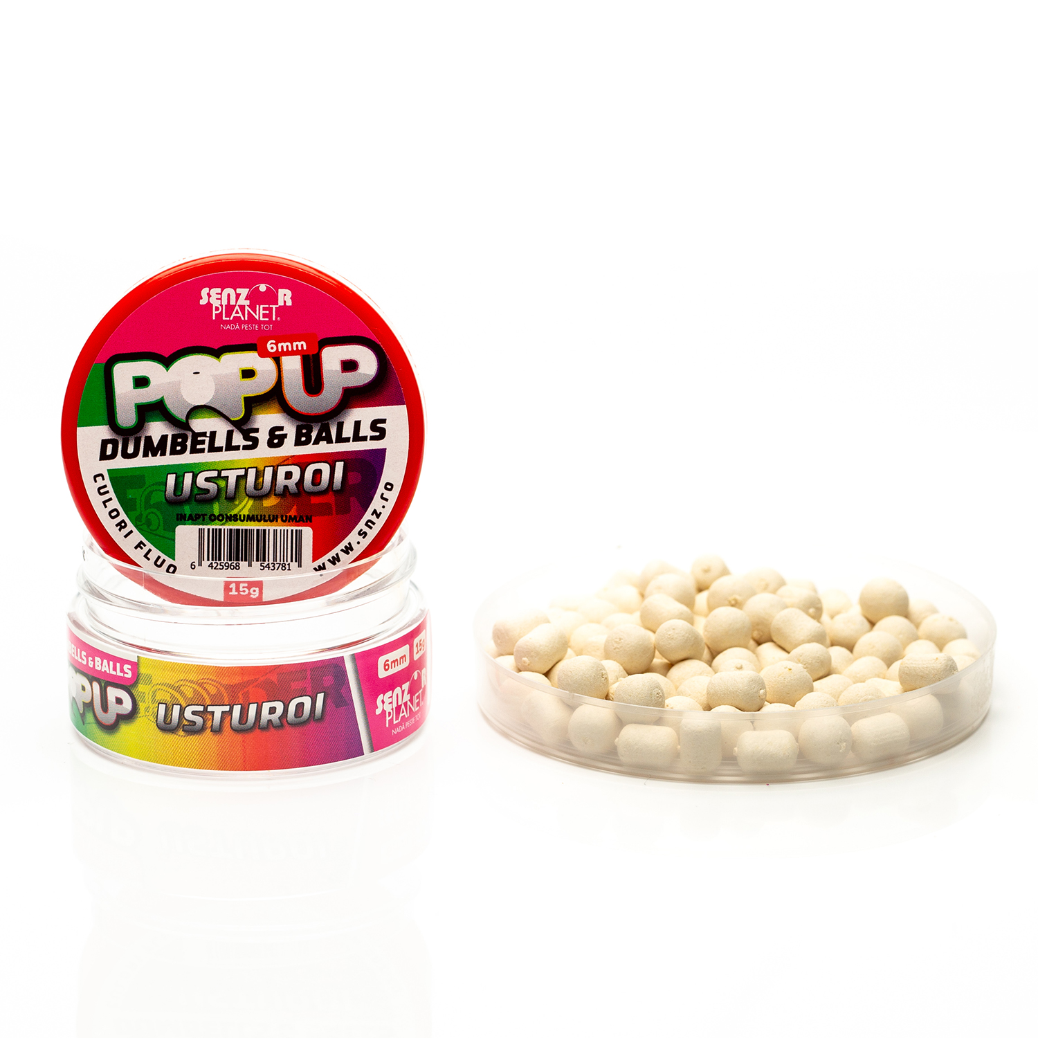 POP-UP&#x20;DUMBELLS&#x20;&amp;&#x20;BALLS&#x20;USTUROI&#x20;6mm&#x20;15g