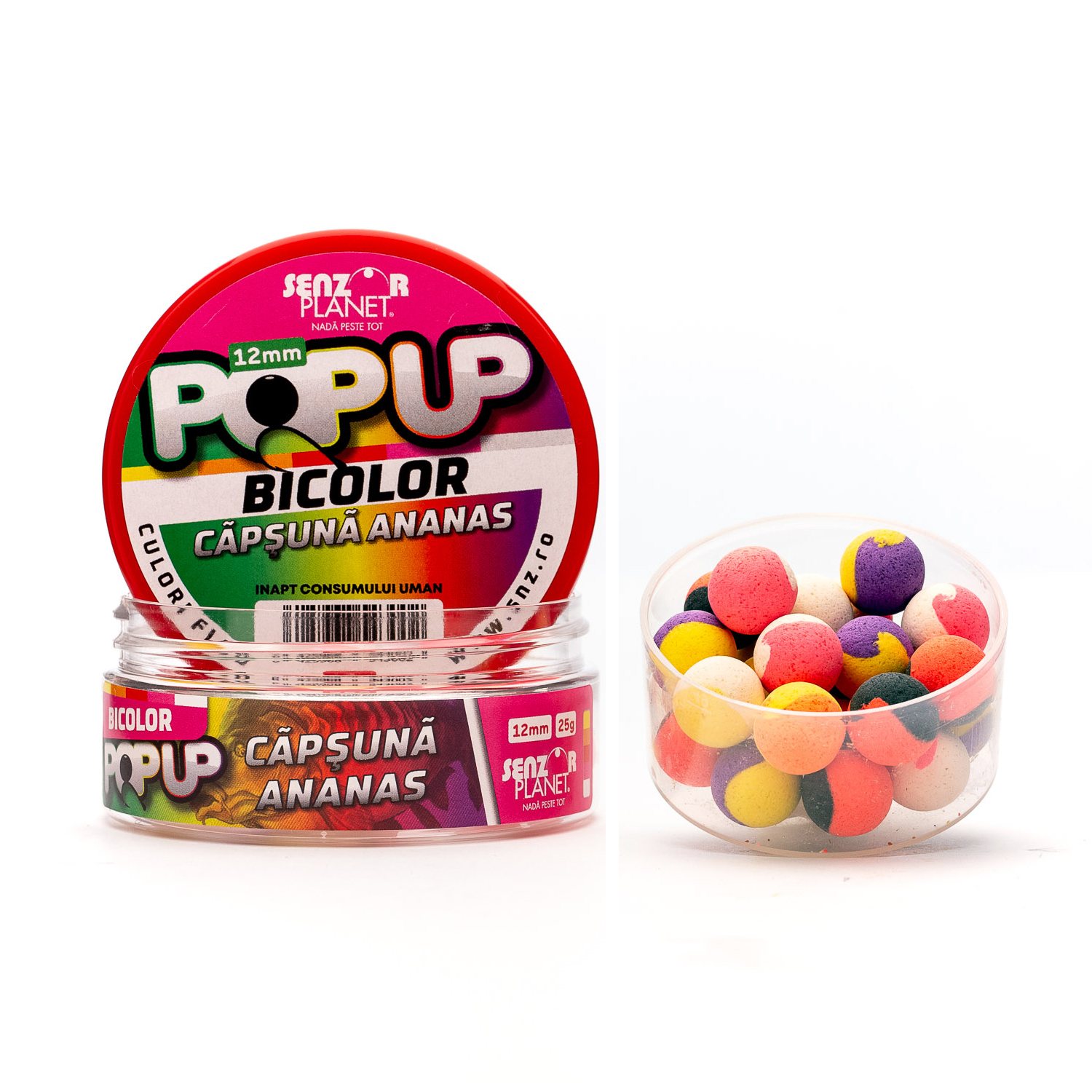 POP-UP BICOLOR CAPSUNA & ANANAS 12mm 25g