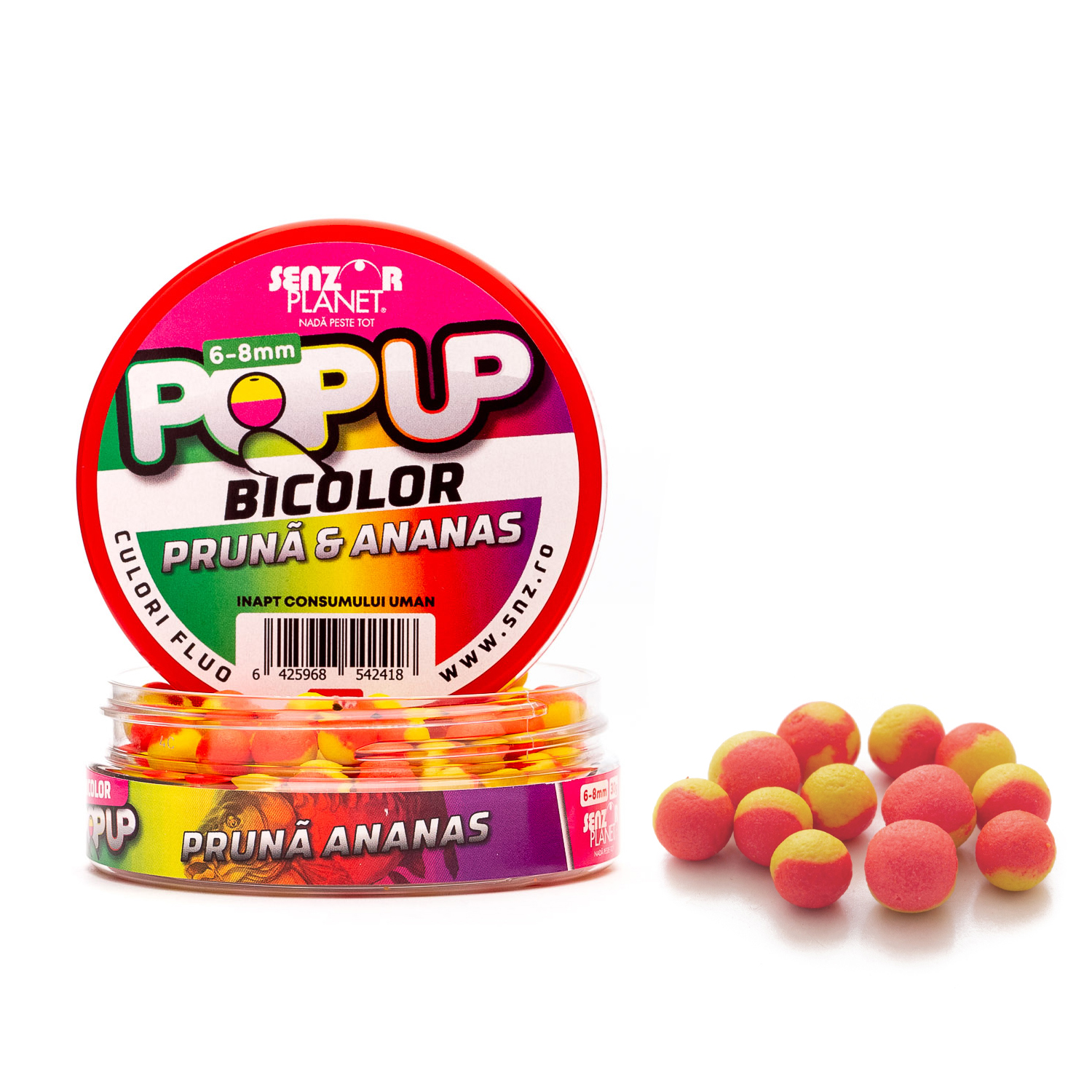 POP-UP&#x20;BICOLOR&#x20;PRUNA&#x20;&amp;&#x20;ANANAS&#x20;6-8mm&#x20;30g