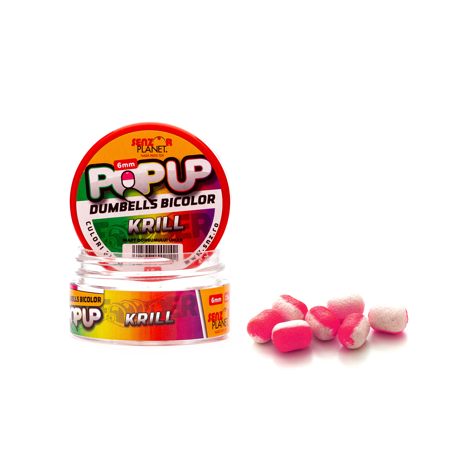 POP-UP&#x20;DUMBELLS&#x20;BICOLOR&#x20;KRILL&#x20;6mm&#x20;15g