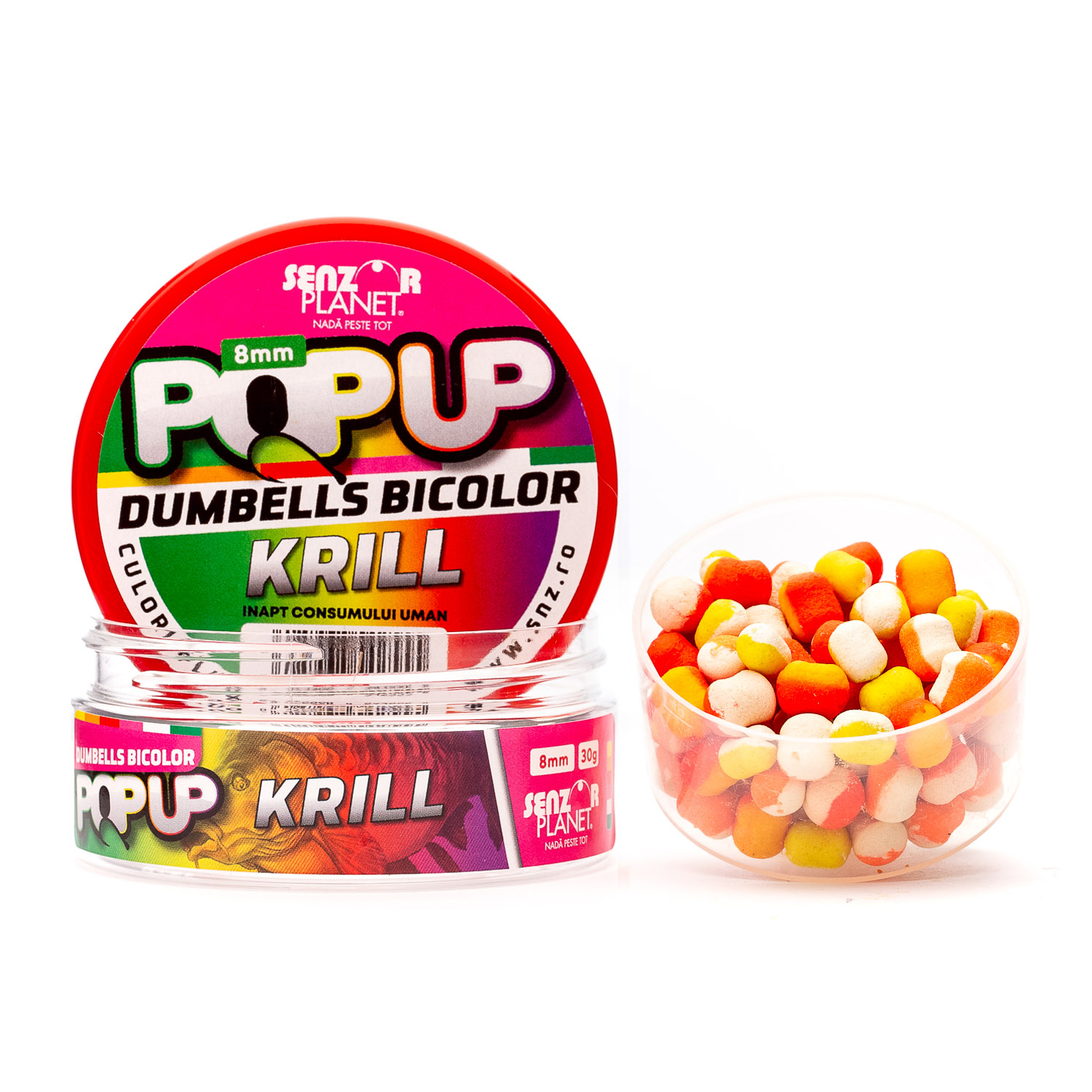 POP-UP DUMBELLS BICOLOR KRILL 8mm 30g