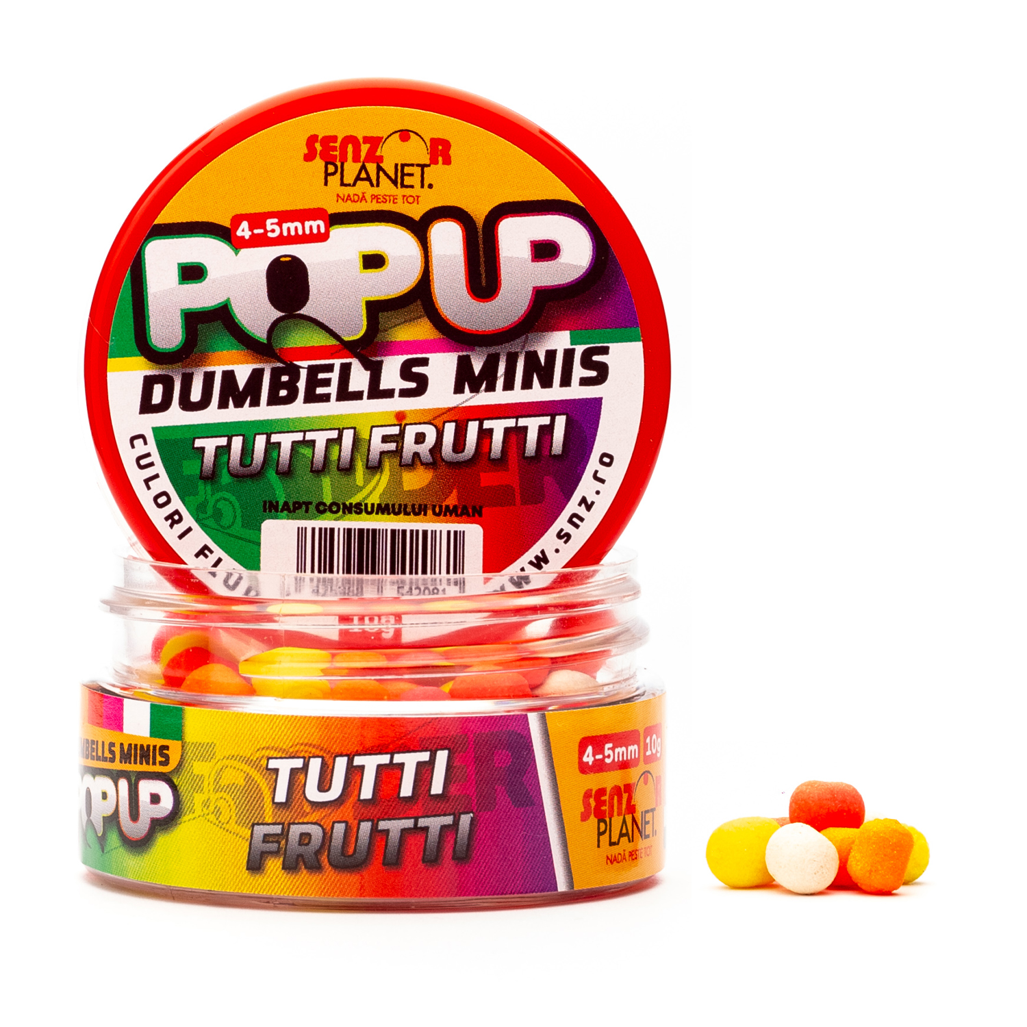 POP-UP DUMBELLS MINIS TUTTI FRUTTI 4-5mm 10g