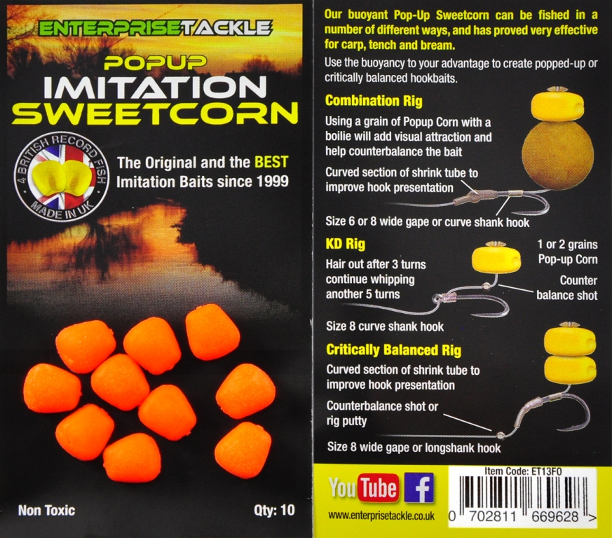 POPUP&#x20;SWEETCORN&#x20;FLUORO&#x20;ORANGE&#x20;10buc&#x20;