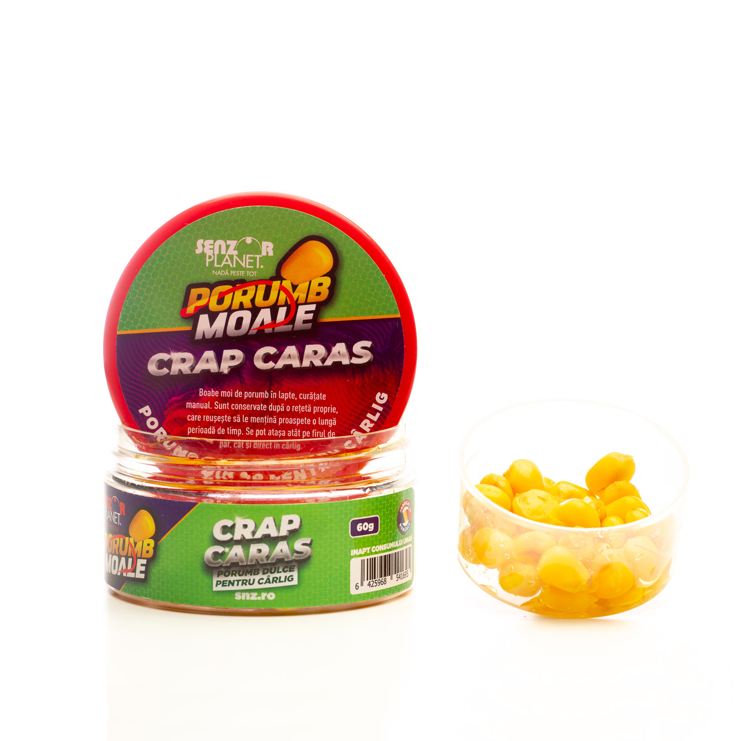 PORUMB MOALE PENTRU CARLIG CRAP CARAS 60g