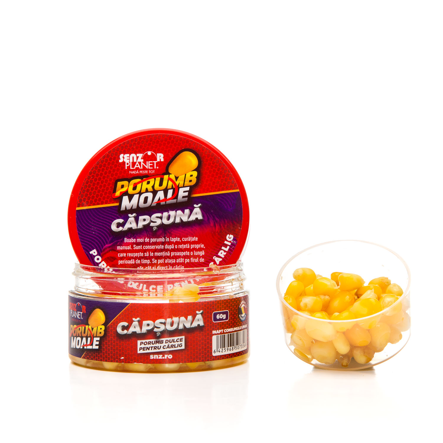 PORUMB MOALE PENTRU CARLIG CAPSUNA 60g