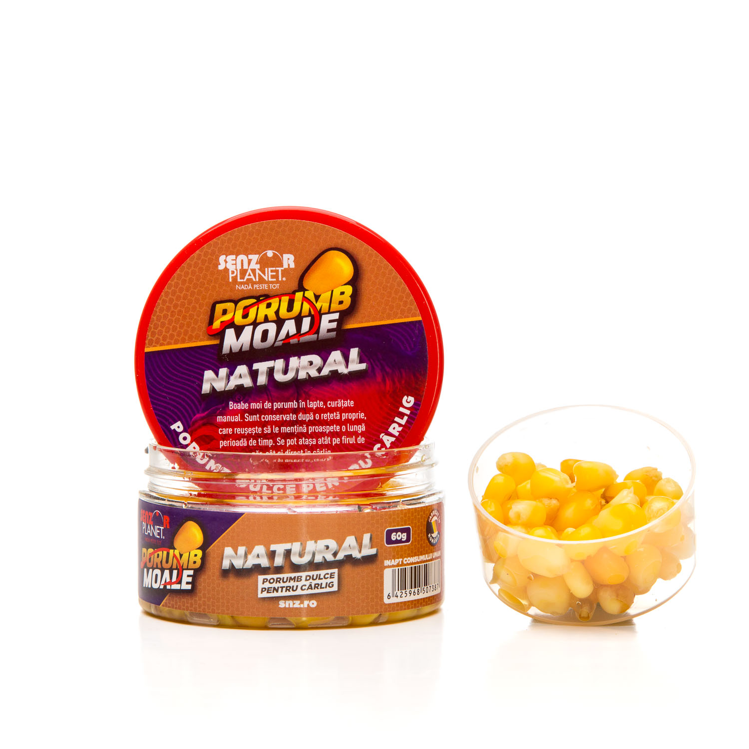 PORUMB MOALE PENTRU CARLIG NATURAL 60g