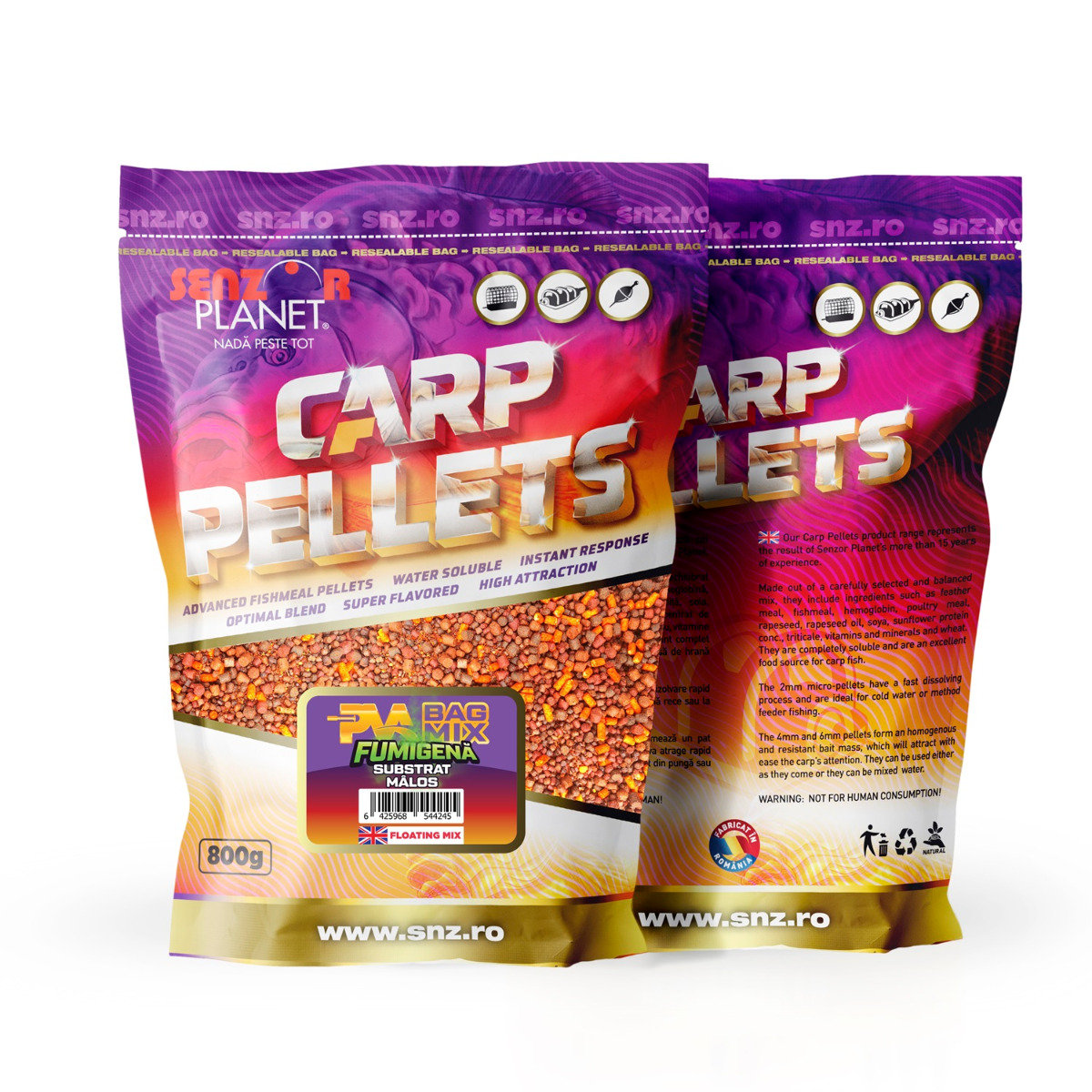 PVA BAG MIX FUMIGENA SUBSTRAT MALOS (MIX CULORI) 800g