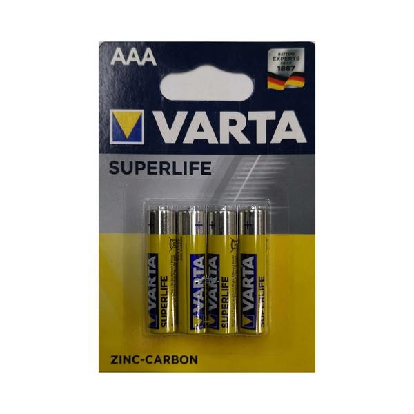 SET 4 BATERII VARTA R3 SUPERLIFE