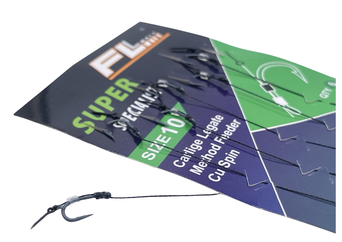 SET RIGURI FL METHOD FEEDER CU SPIN 7mm, CARLIG SUPER, 6buc