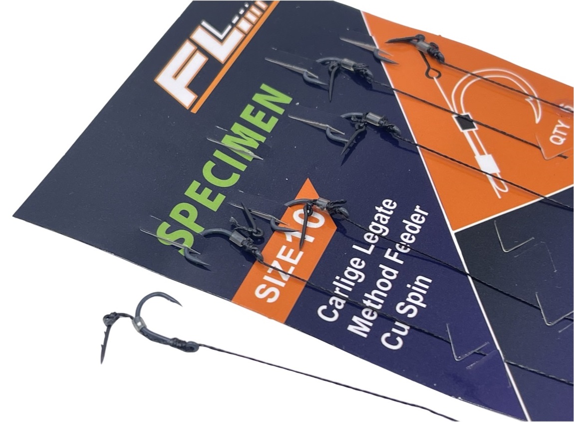 SET RIGURI FL METHOD FEEDER CU SPIN 7mm,CARLIG SPECIMEN, 6buc