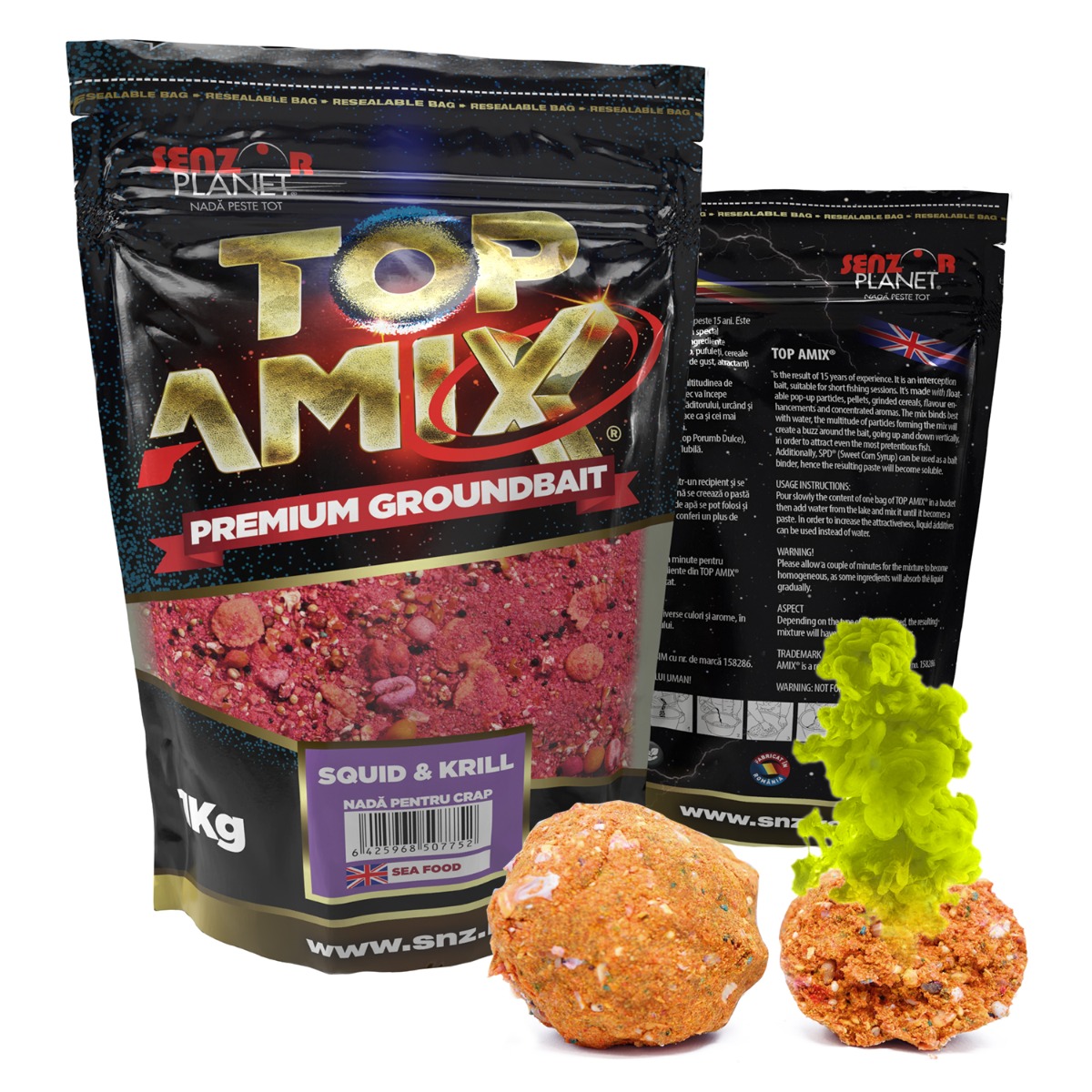 TOP&#x20;AMIX&#x20;SQUID&#x20;&amp;&#x20;KRILL&#x20;1kg
