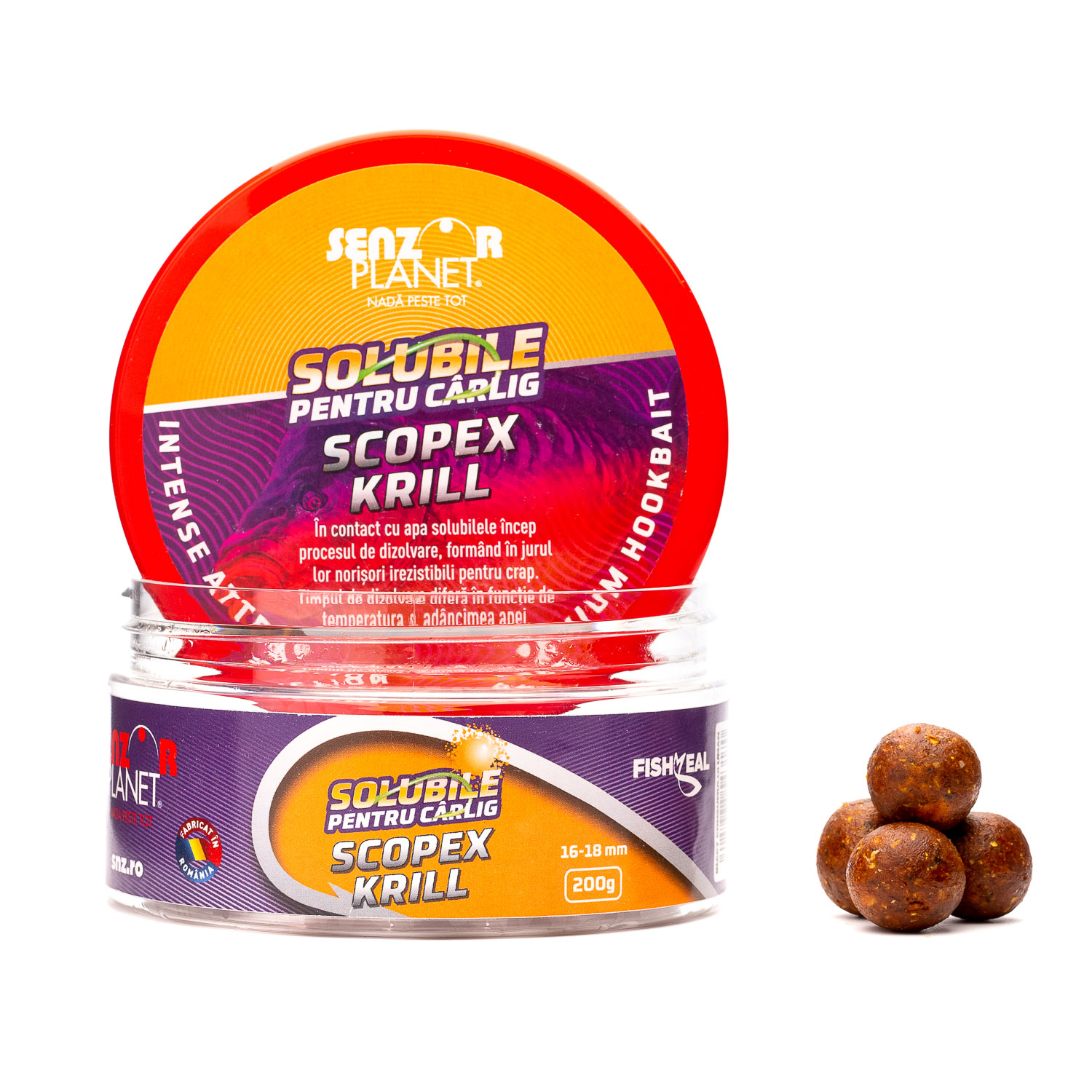 SOLUBILE PENTRU CARLIG SCOPEX & KRILL 16-18mm 200g