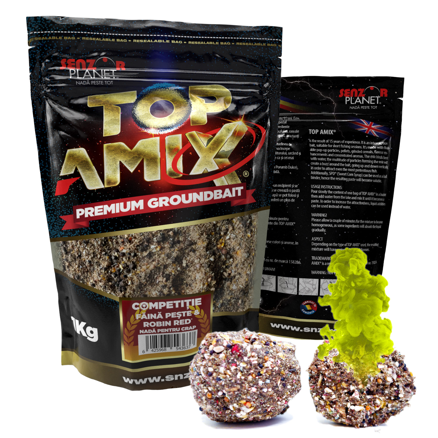 TOP AMIX COMPETITIE FAINA PESTE & ROBIN RED 1kg