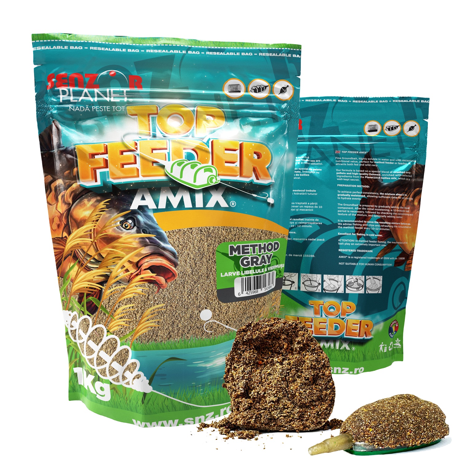 TOP FEEDER AMIX METHOD GRAY 1kg