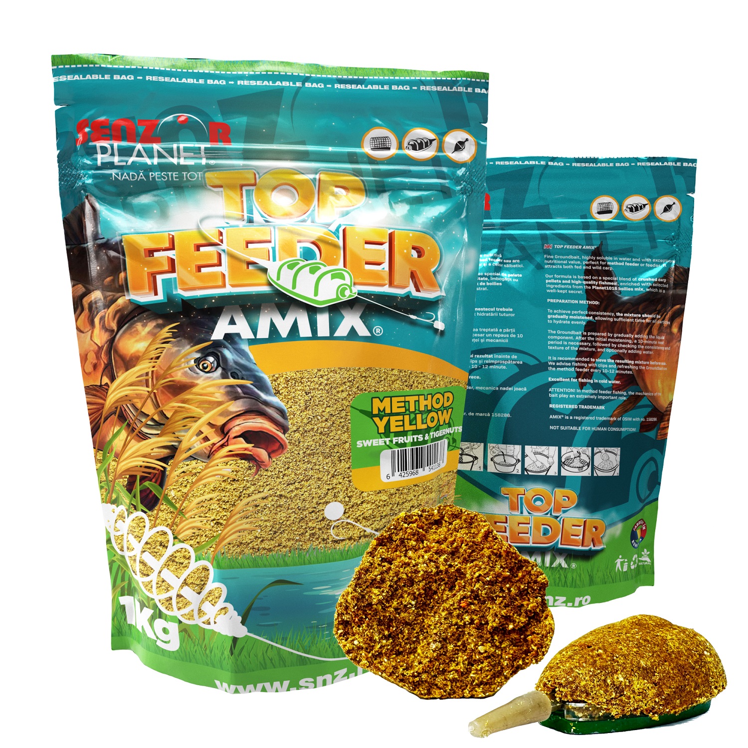TOP FEEDER AMIX METHOD YELLOW 1kg