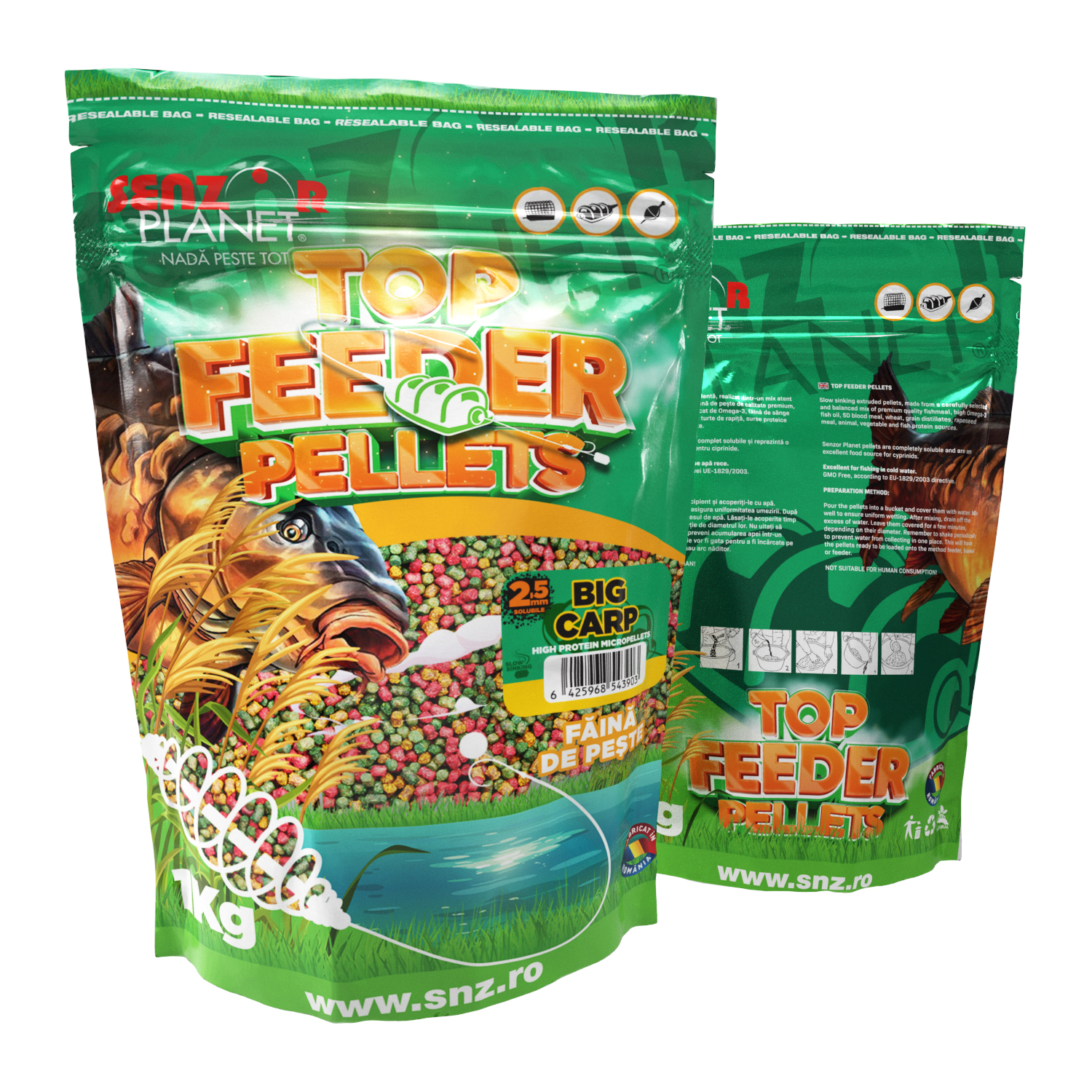 TOP&#x20;FEEDER&#x20;PELLETS&#x20;BIG&#x20;CARP&#x20;2.5mm&#x20;1kg