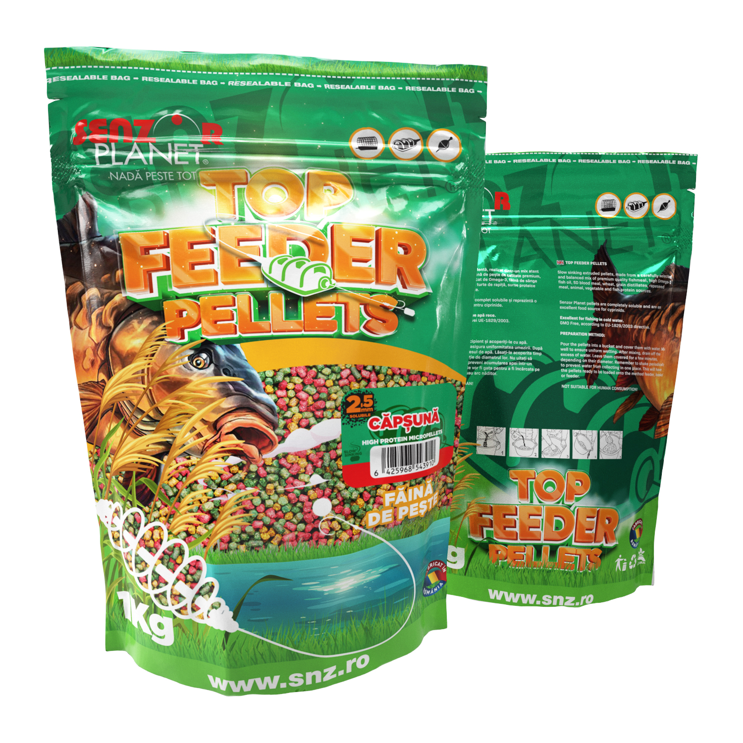 TOP&#x20;FEEDER&#x20;PELLETS&#x20;CAPSUNA&#x20;2.5mm&#x20;1kg&#x20;