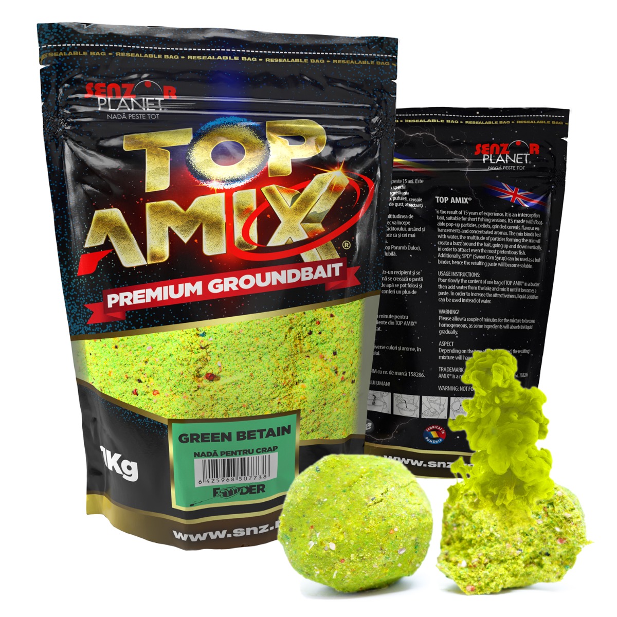 TOP&#x20;AMIX&#x20;METHOD&#x20;FEEDER&#x20;GREEN&#x20;BETAIN&#x20;1kg