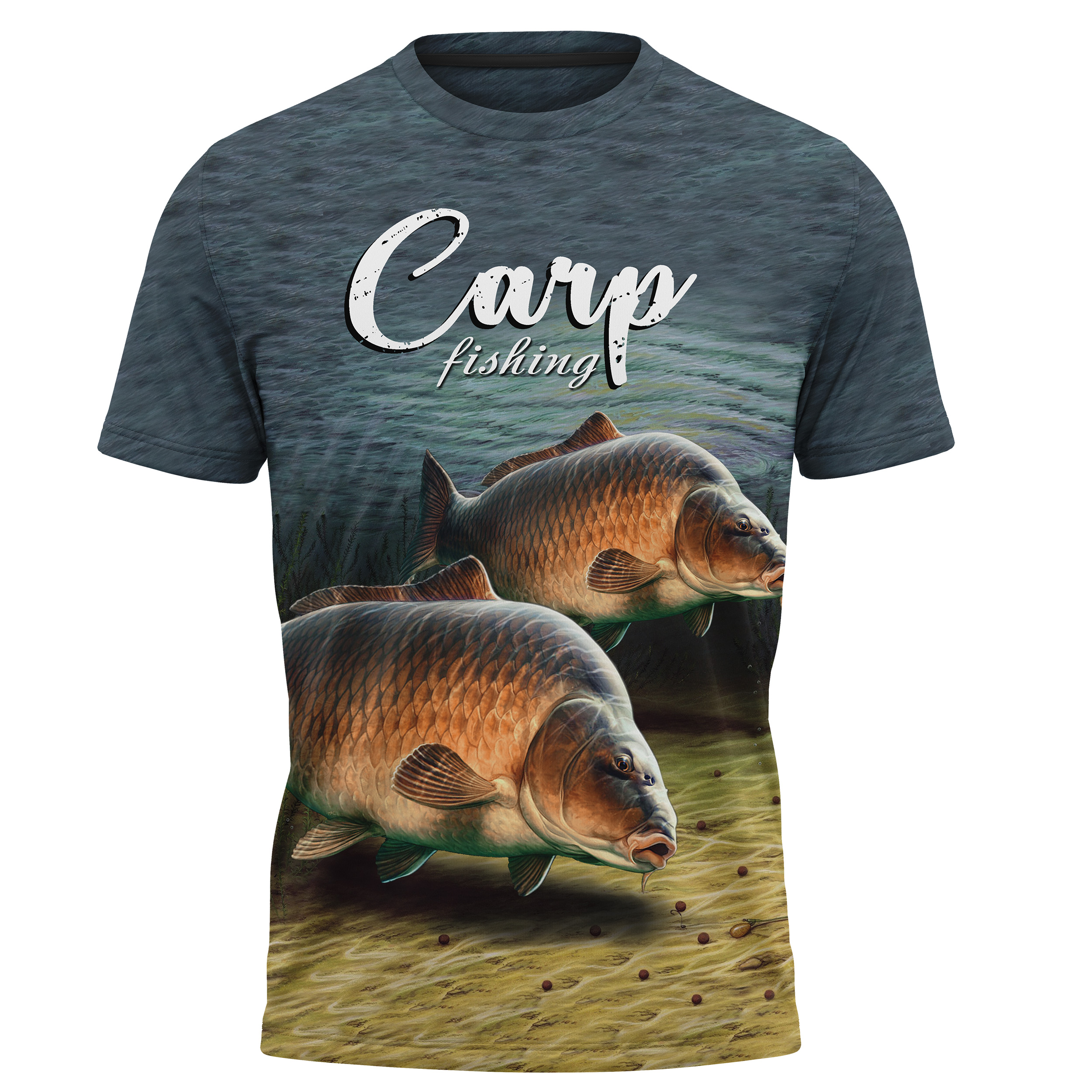 TRICOU CARP FISHING  GRI ALBASTRU