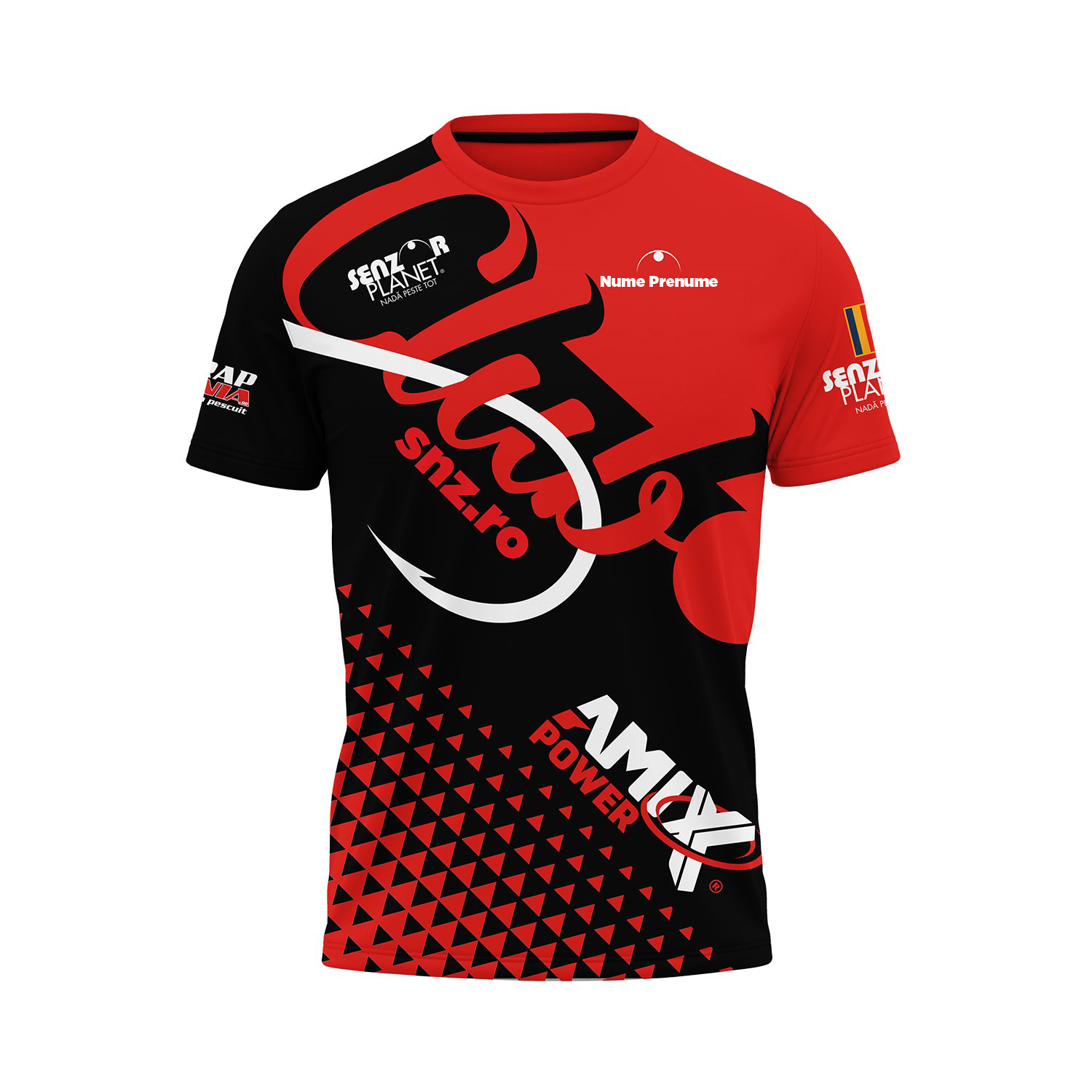 TRICOU PERSONALIZAT SENZOR CLUB ROSU-NEGRU