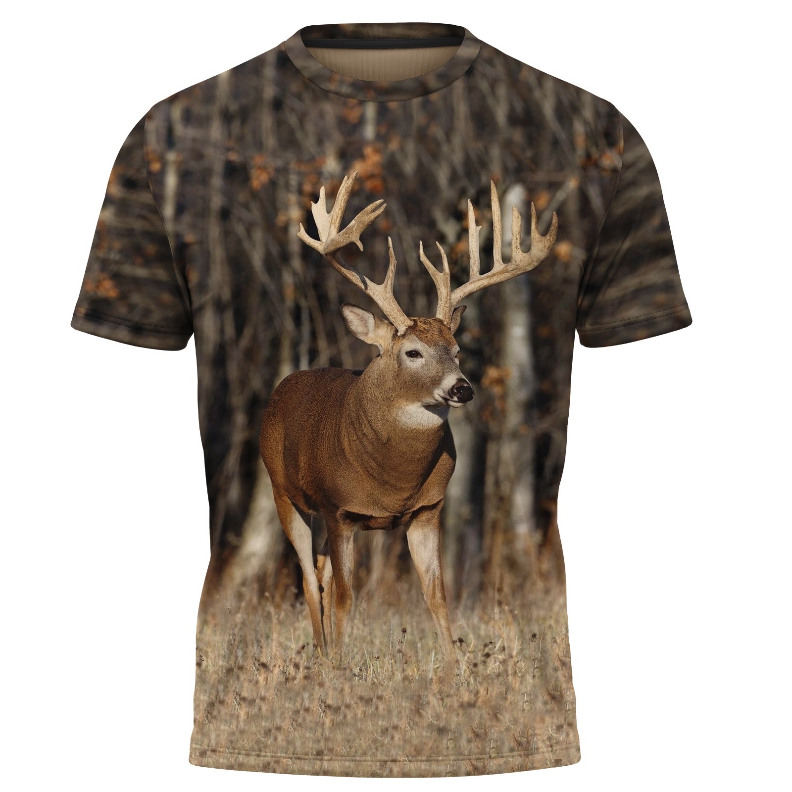 TRICOU VANATOARE CERB CAMUFLAJ