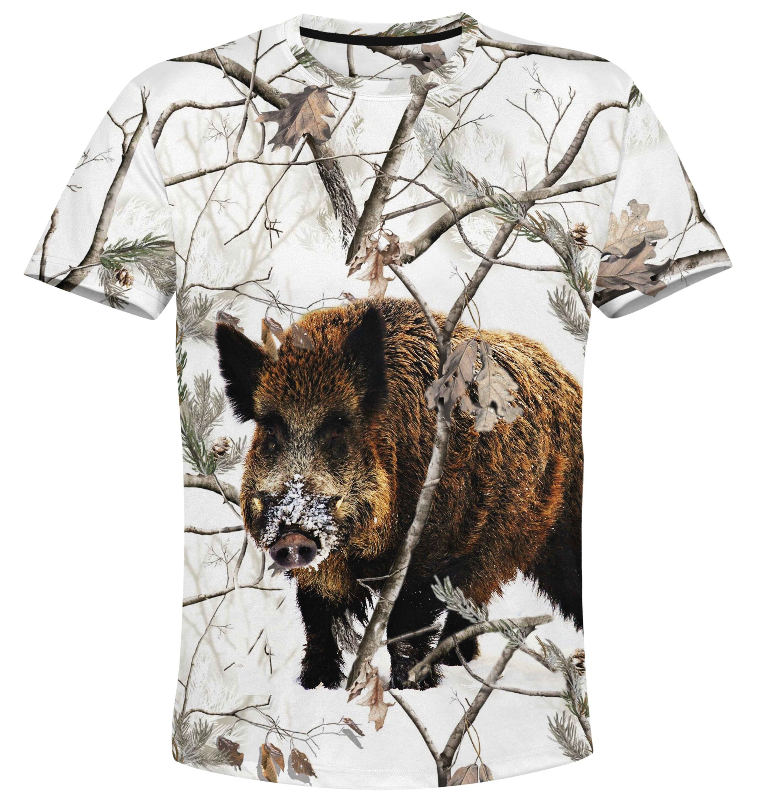 TRICOU VANATOARE MISTRET ALB