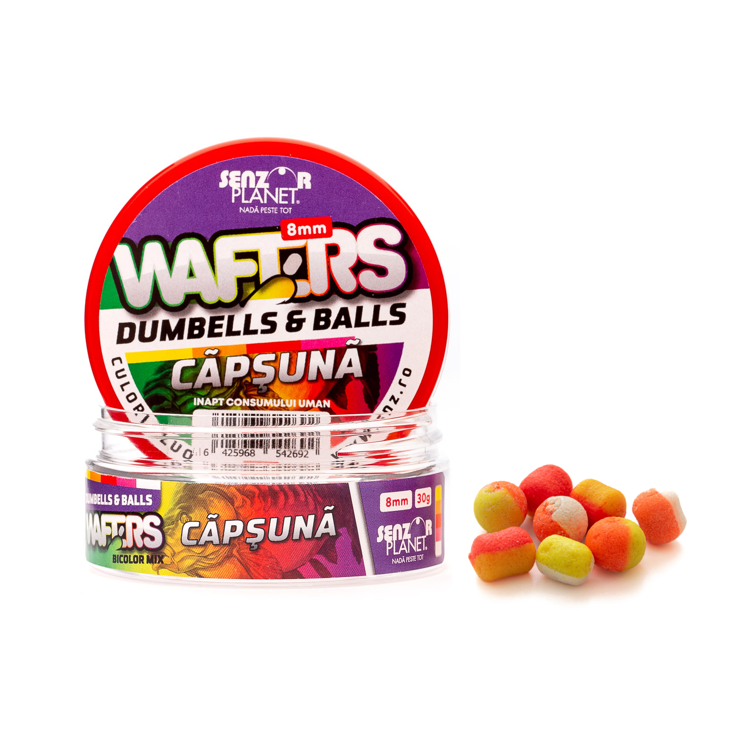 WAFTERS DUMBELLS & BALLS BICOLOR CAPSUNA 8mm 30g