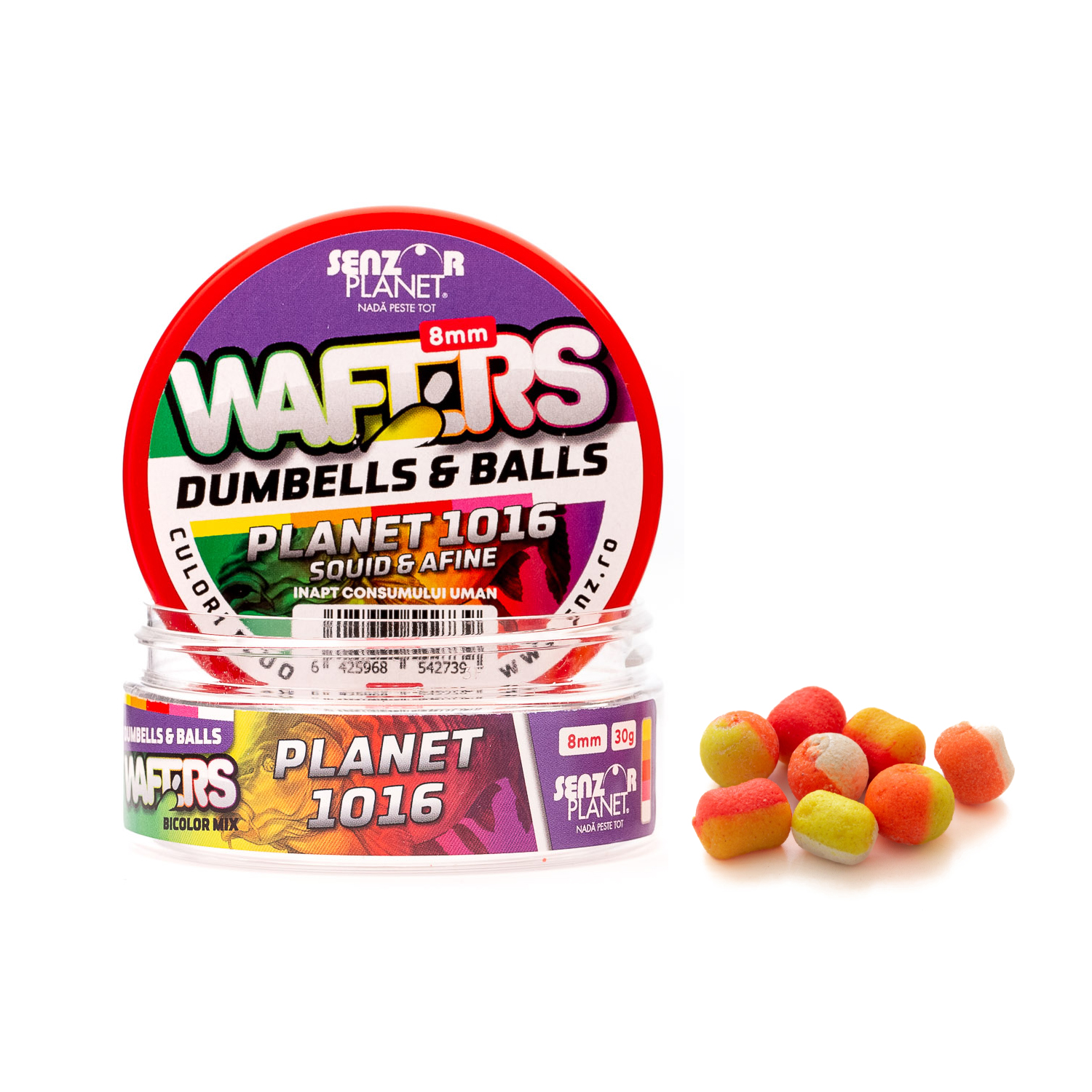 WAFTERS DUMBELLS & BALLS BICOLOR Planet1016 8mm 30g