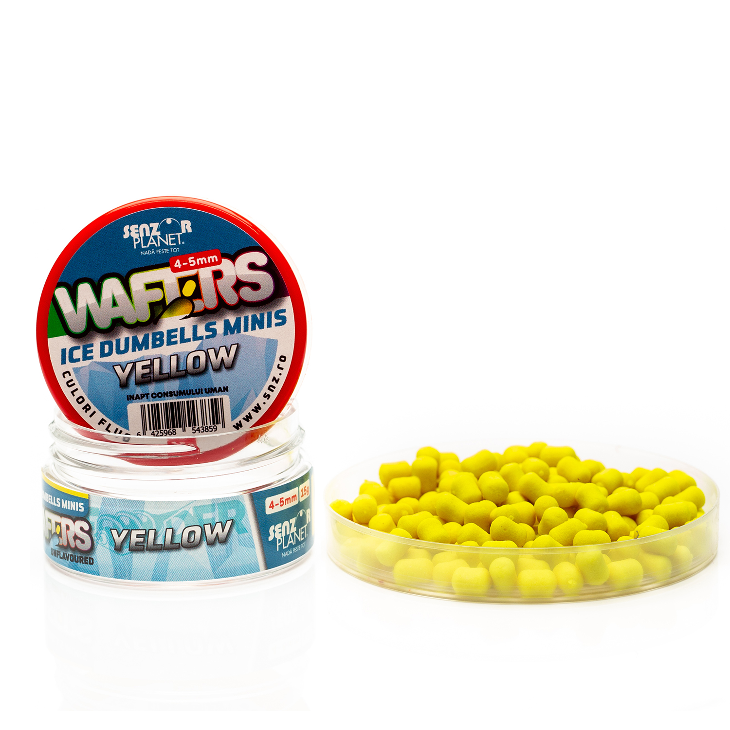 WAFTERS ICE DUMBELLS MINIS YELLOW 4-5mm 15g